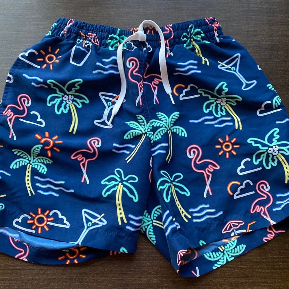 Chubbies Neon Lights Bathing Suit, Small!  7” inseam